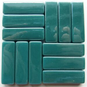 Rechthoek Deep Teal irriserend